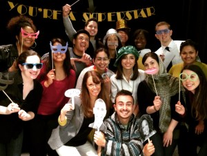 Jennifer Cohen surrounded by USG Student Ambassadors