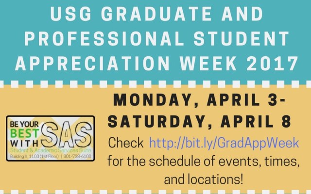 Grad Student Appreciation Week flyer